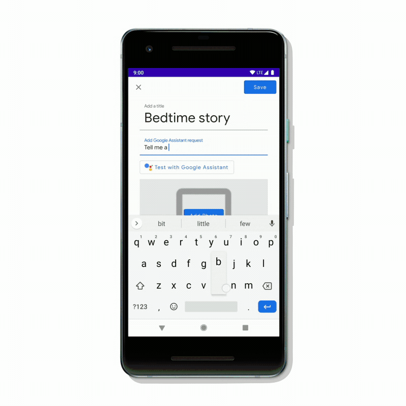 Ejemplo de google action blocks