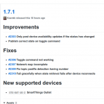 zigbee2mqtt versión 1.7.1