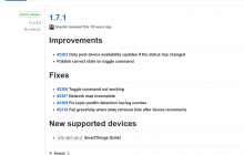 zigbee2mqtt versión 1.7.1