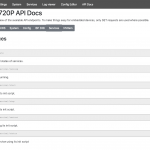 documentación de la API