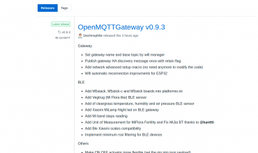 openmqttgateway versión 0.9.3