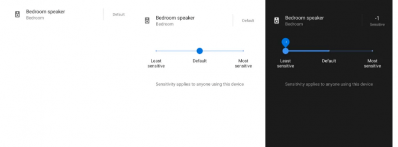 Ajuste de sensibilidad en Google Assistant