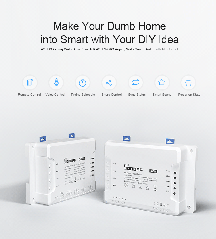 sonoff 4chr3 4chpror3