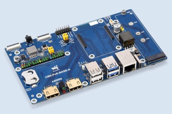 CM5-PoE-BASE-A: La Raspberry Pi CM5 mejorada con placas base que integran PoE/PoE+