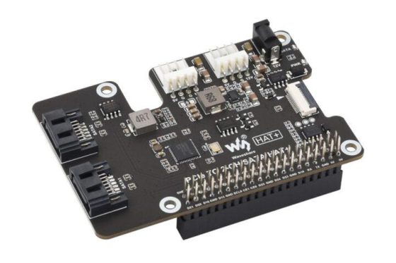 Waveshare revoluciona el Raspberry Pi 5 con su potente SATA HAT+ de doble puerto SATA 3.0
